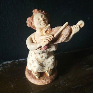 Miniature Symphony Cat's Pyjamas Margaret Figurine Trinket Box Cats and Violin